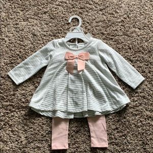 Dylan & Abby 9 MO Shirt and Pant Set